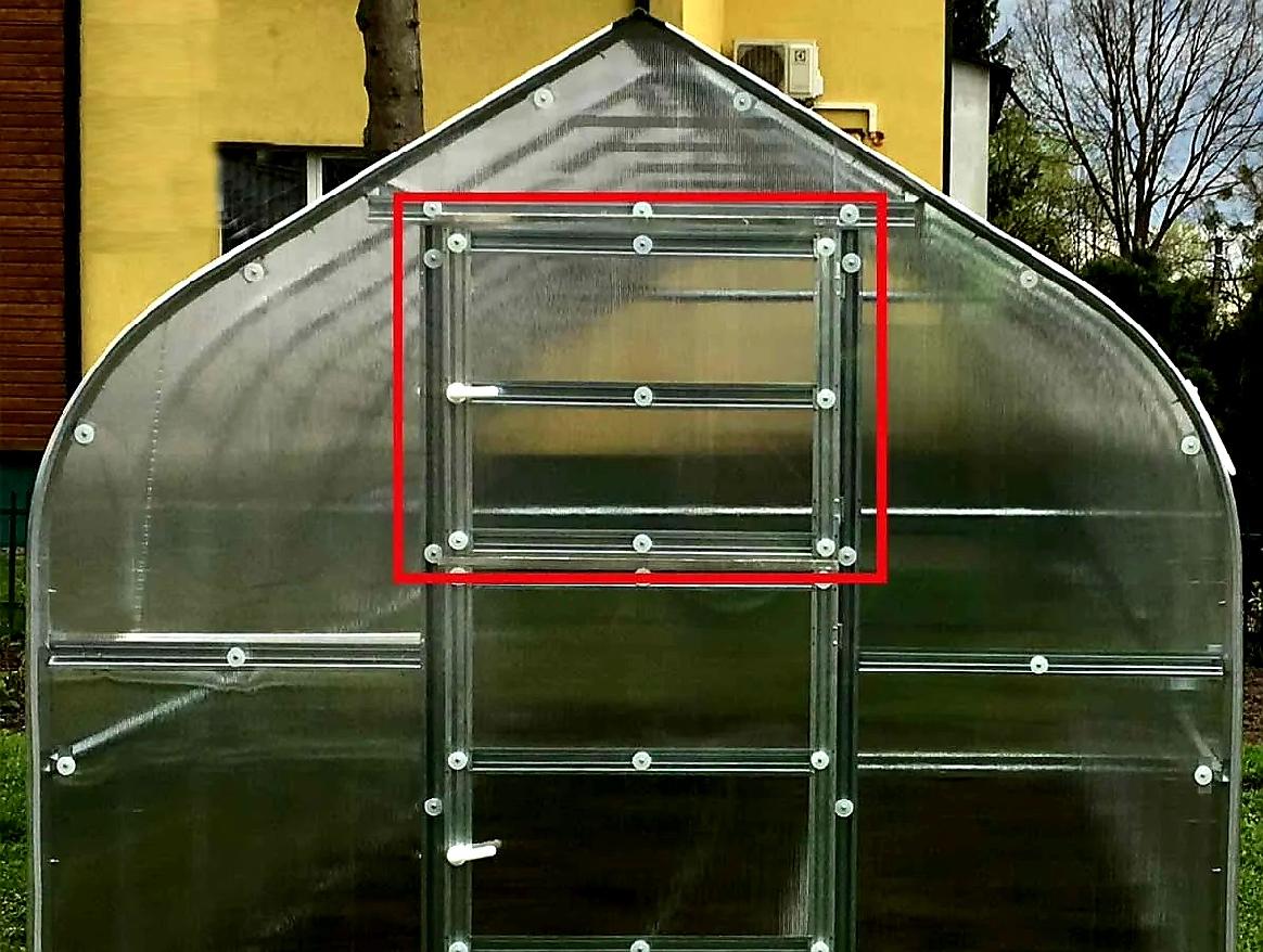 Čelní ventilační okno Gardentec Standard - 67 x 80 cm - PC 4 mm