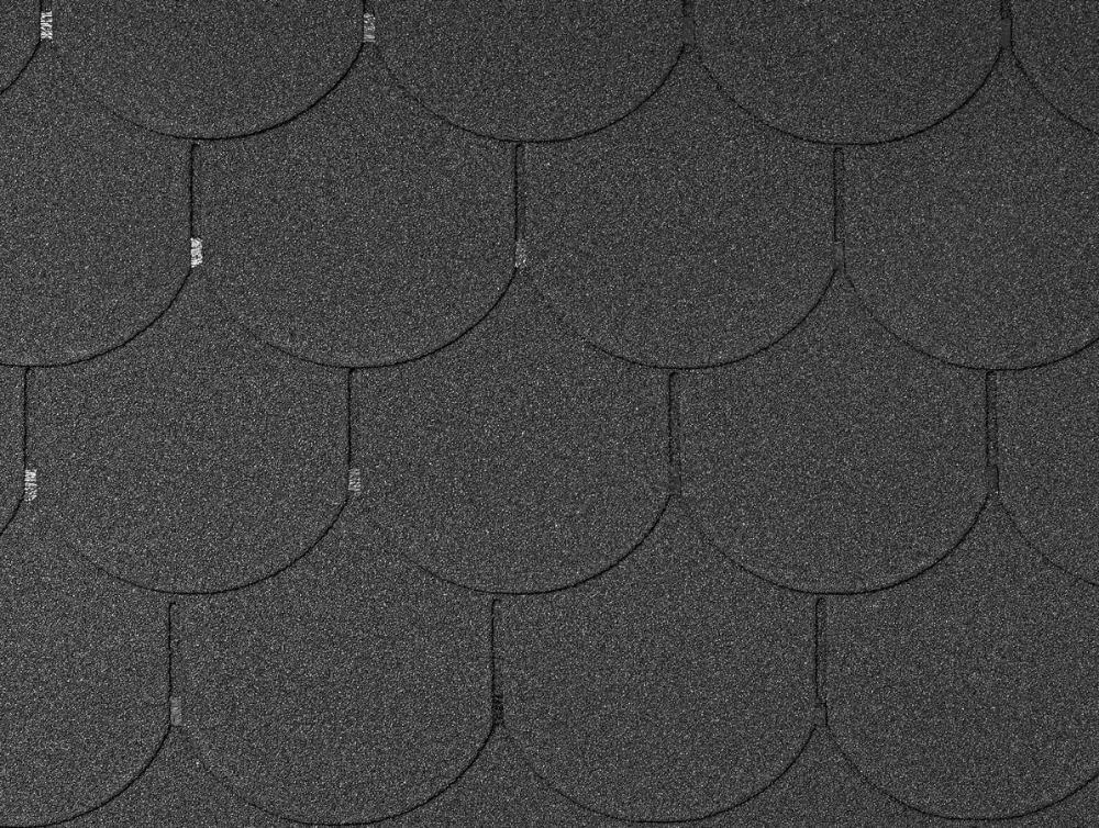 STŘEŠNÍ ŠINDEL GUTTATEC BEAVER ČERNÁ - 333 x 1000 mm