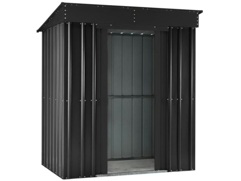 PLECHOVÝ ZAHRADNÍ DOMEK STANDARD ANTRACIT - 123 x 246 cm