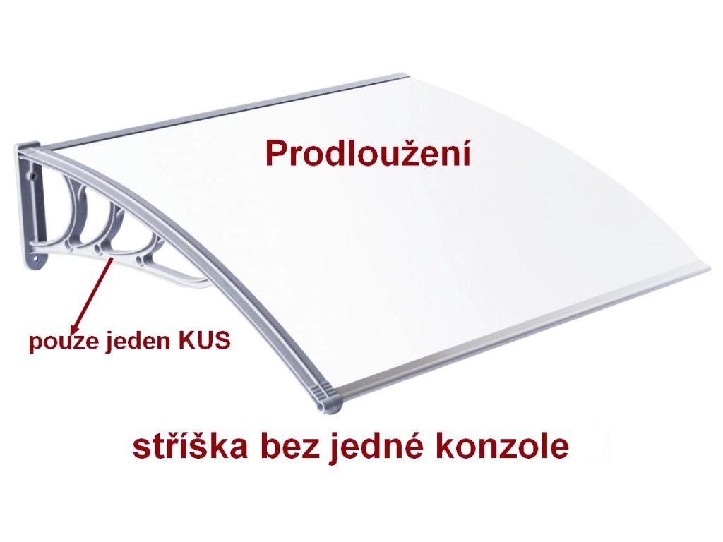 PRODLOUŽENÍ VCHODOVÉ STŘÍŠKY MODULO ČERNÁ/BRONZ - 120 x 75 cm