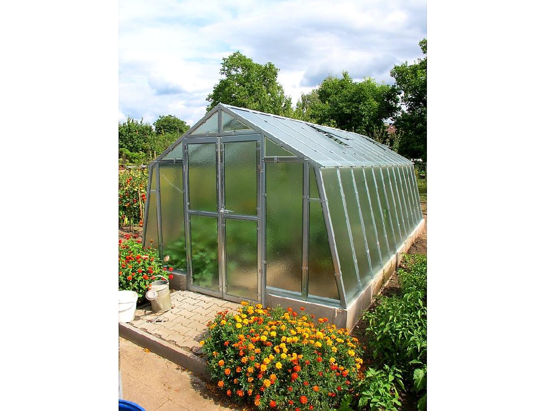 ZAHRADNÍ SKLENÍK GARDENTEC GLASS PROFI VL 600 - 6,05 x 3,03 m