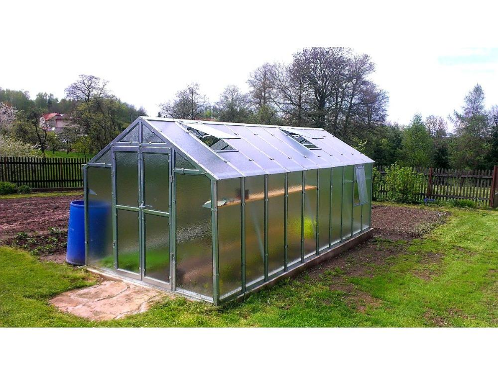ZAHRADNÍ SKLENÍK GARDENTEC GLASS PROFI VJ 500 - 5,05 x 2,49 m