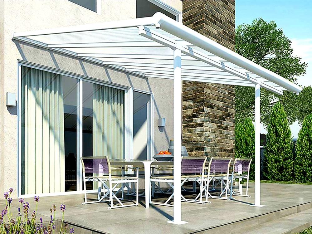 HLINÍKOVÁ PERGOLA SIERRA PALRAM BÍLÁ - 3,0 x 3,0 m
