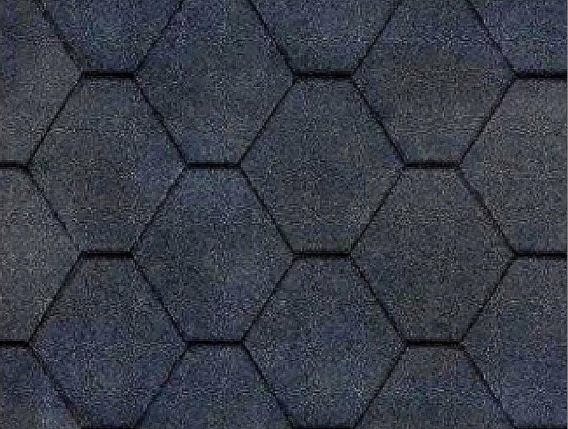 STŘEŠNÍ ŠINDEL GUTTATEC HEXAGONAL SBS ČERNÁ