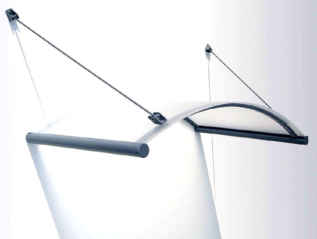 VCHODOVÁ STŘÍŠKA RONDO GLASS ŠEDÁ/ČIRÁ - 148 x 90 cm