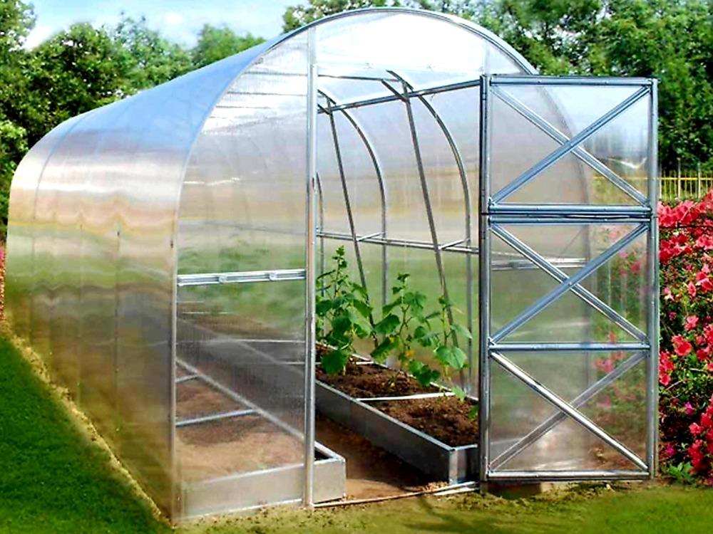 ZAHRADNÍ SKLENÍK DVUSHKA VOLYA LLC - 2,0 x 2,0 m - PC 4 mm