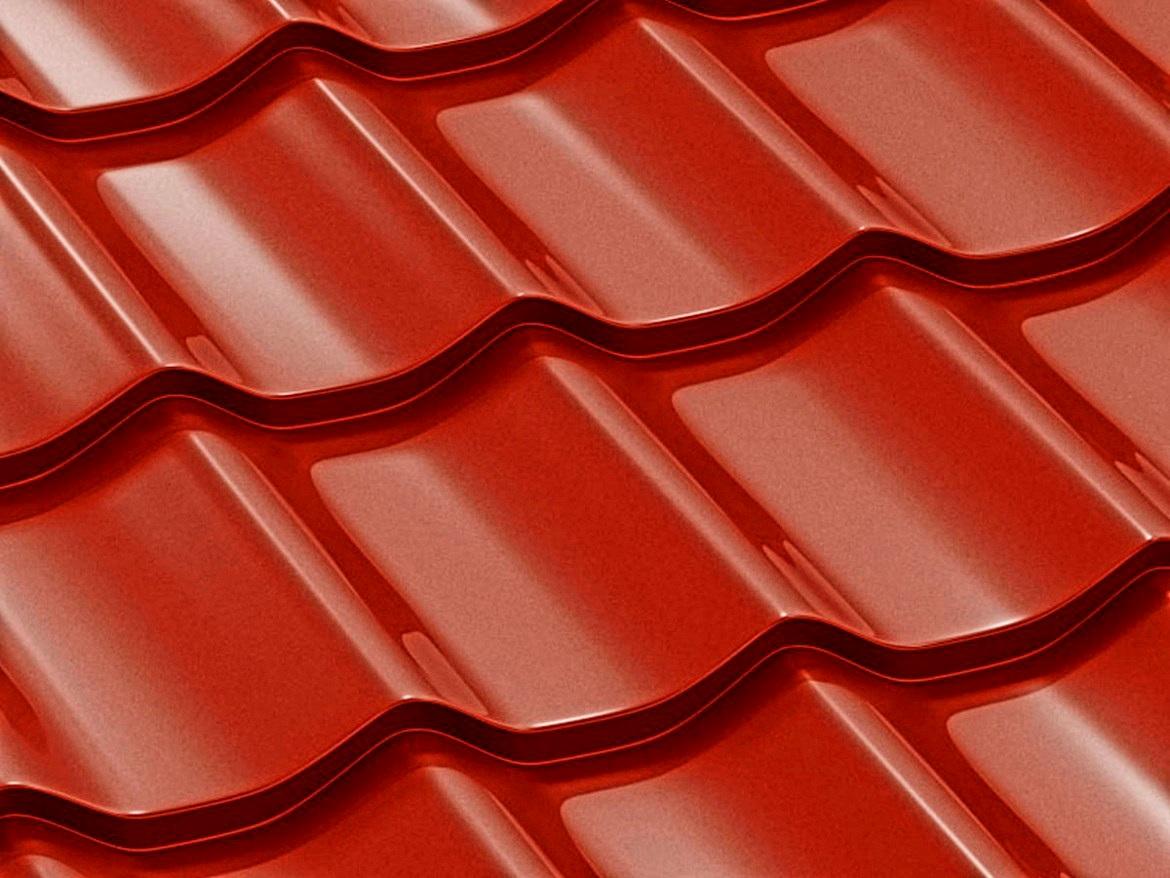 ----- PLECHOVÁ STŘEŠNÍ KRYTINA CLASSIC TILE COVERNIT ČERVENÁ - 225 x 120 cm - 2,7 m2