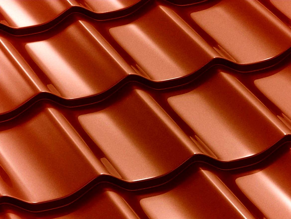 PLECHOVÁ STŘEŠNÍ KRYTINA CLASSIC TILE COVERNIT HNĚDÁ - 120 x 120 cm - 1,44 m2