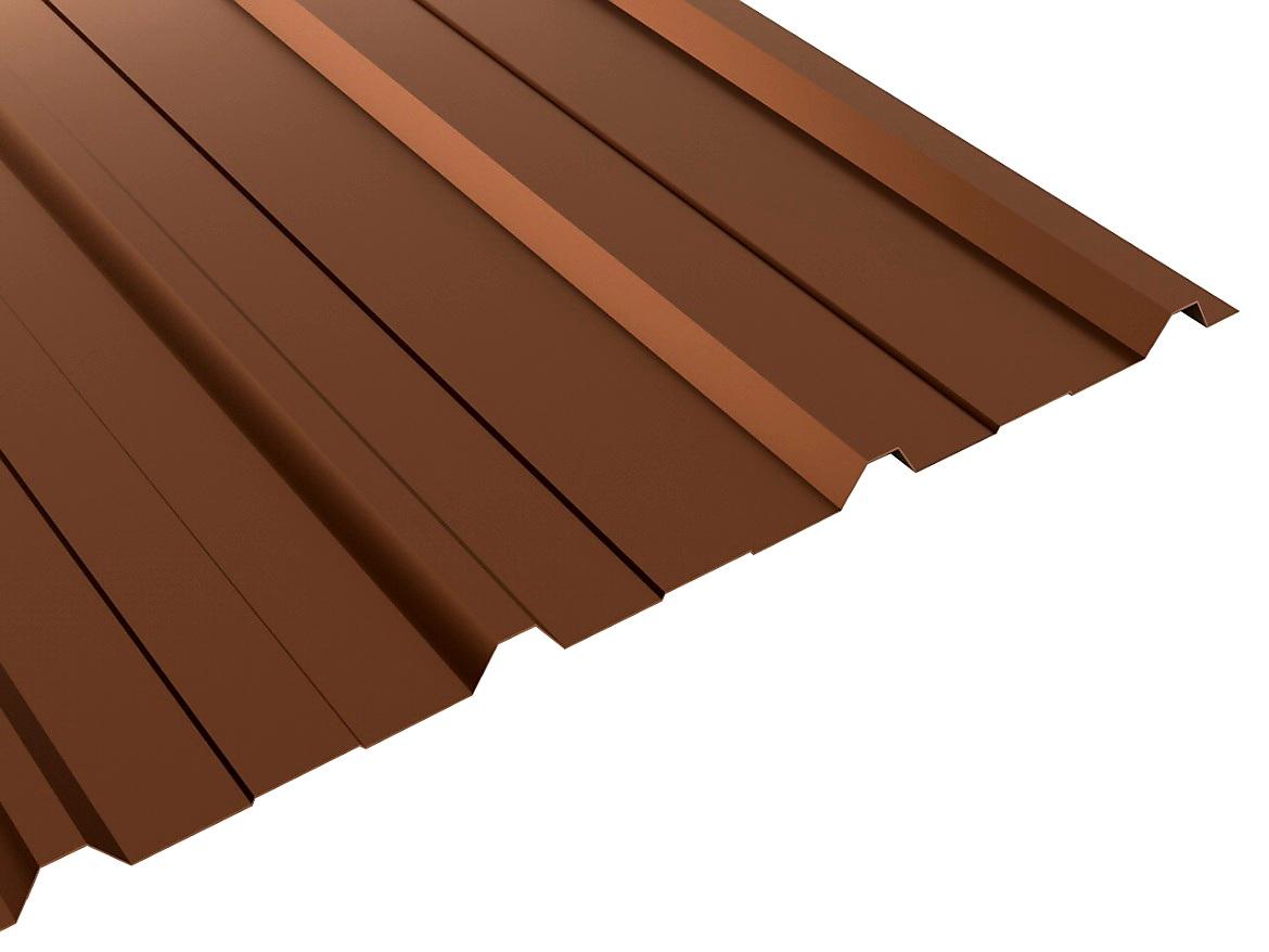 PLECHOVÁ TRAPÉZOVÁ KRYTINA T12 COVERNIT HNĚDÁ - 200 x 91 cm - 1,82 m2