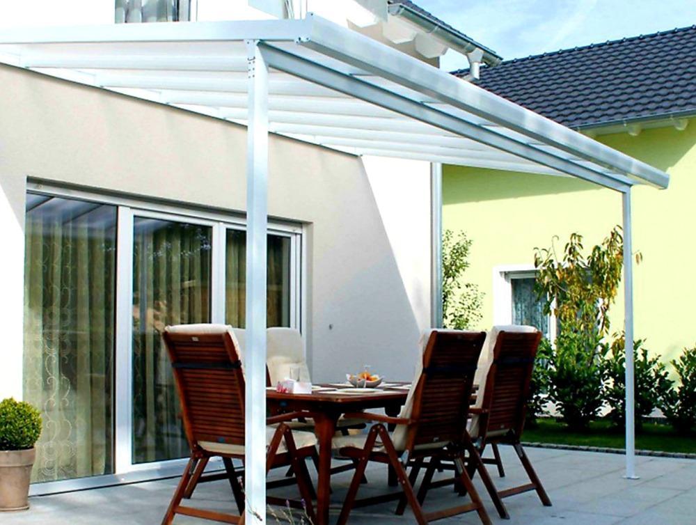 HLINÍKOVÁ PERGOLA TERRASSENDACH ORIGINAL ANTRACIT - 4,26 x 3,06 m