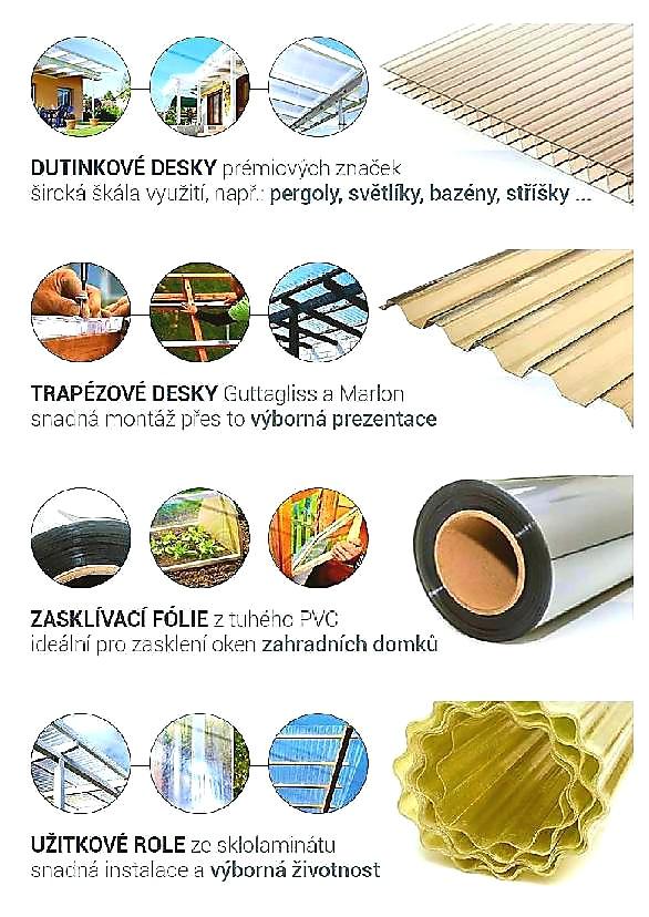 GUTTAGLISS - PROSVĚTLOVACÍ STŘEŠNÍ PLASTOVÉ KRYTINY