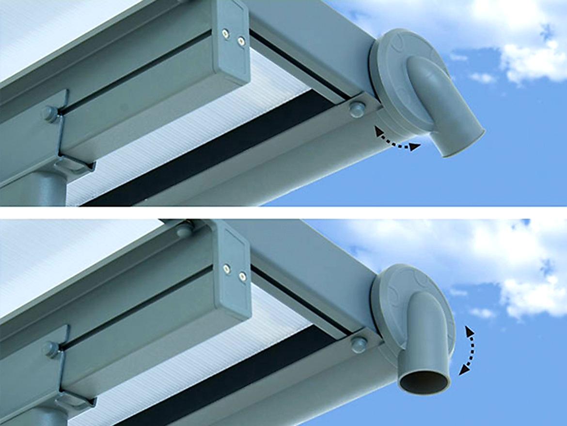 HLINÍKOVÁ PERGOLA SIERRA PALRAM ANTRACIT - 3,0 x 5,46 m