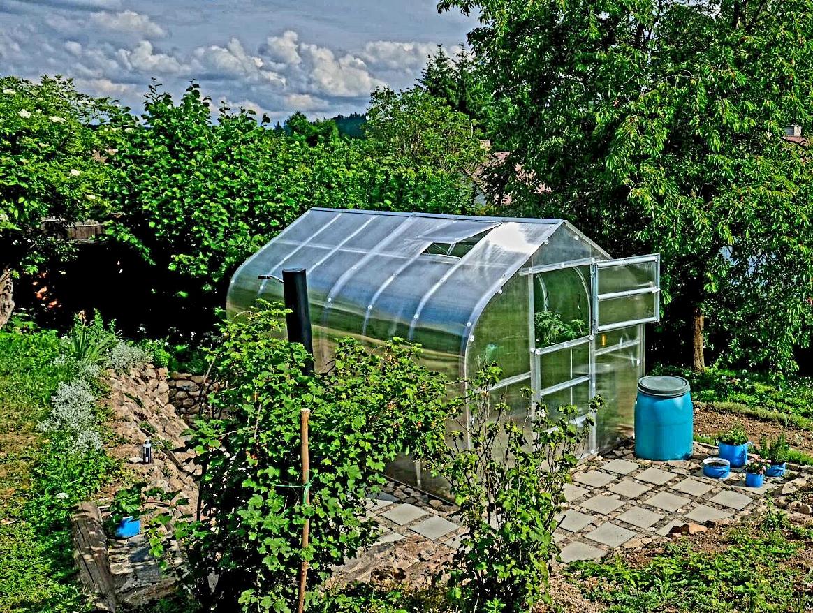Zadní dveře pro skleník Gardentec Standard - 196 x 80 cm - PC 4 mm