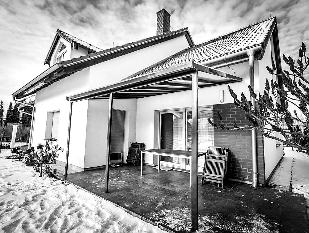 PRODLOUŽENÍ HLINÍKOVÉ PERGOLY TERRASSENDACH ORIGINAL ANTRACIT - 1,2 x 3,06 m