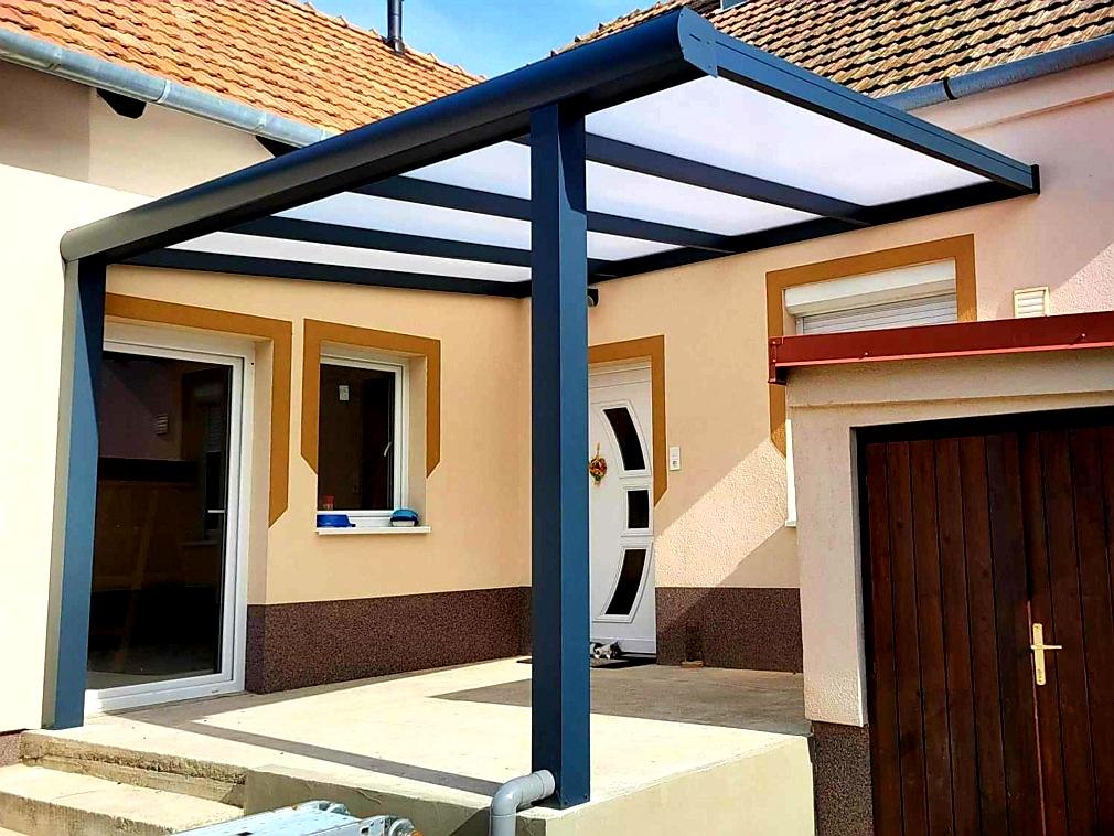 HLINÍKOVÁ PERGOLA MB LINE COVERNIT KRÉMOVÁ - 306 x 250 cm