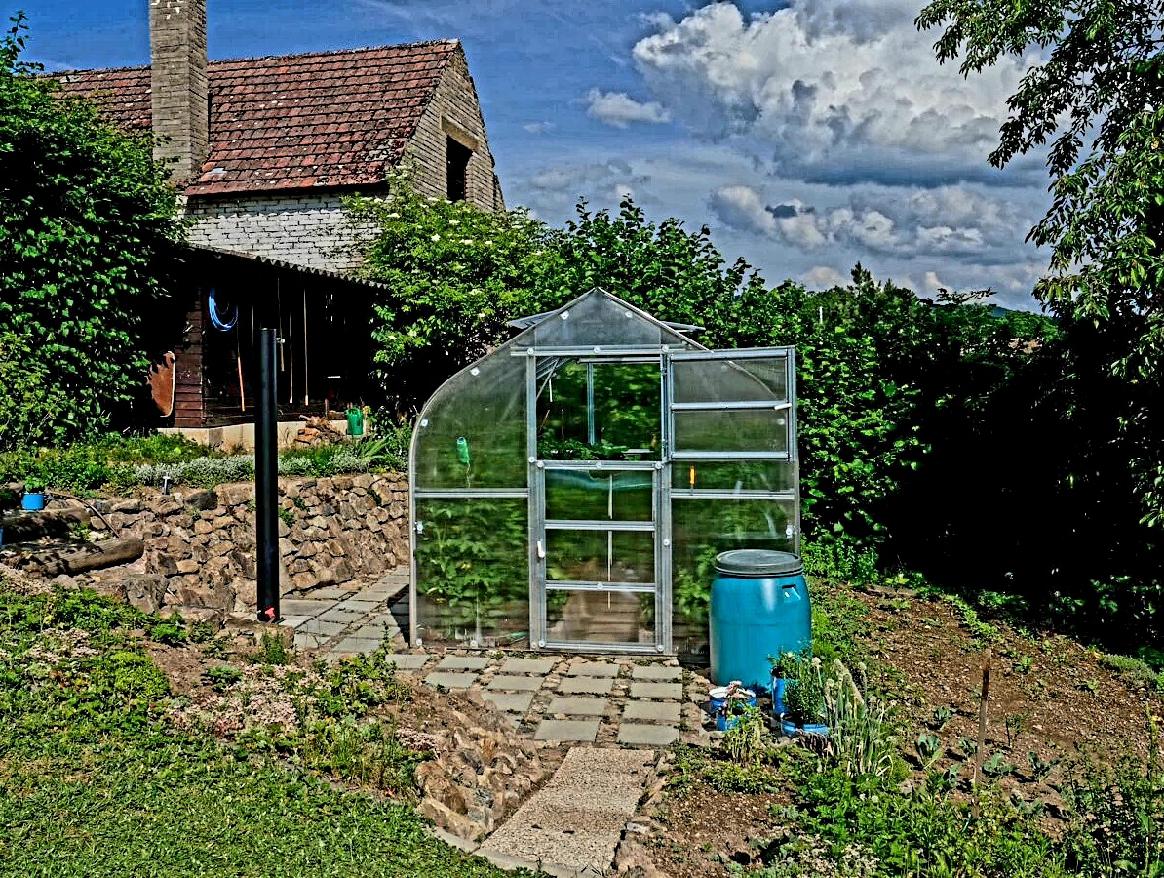 Zadní dveře pro skleník Gardentec Standard - 196 x 80 cm - PC 6 mm