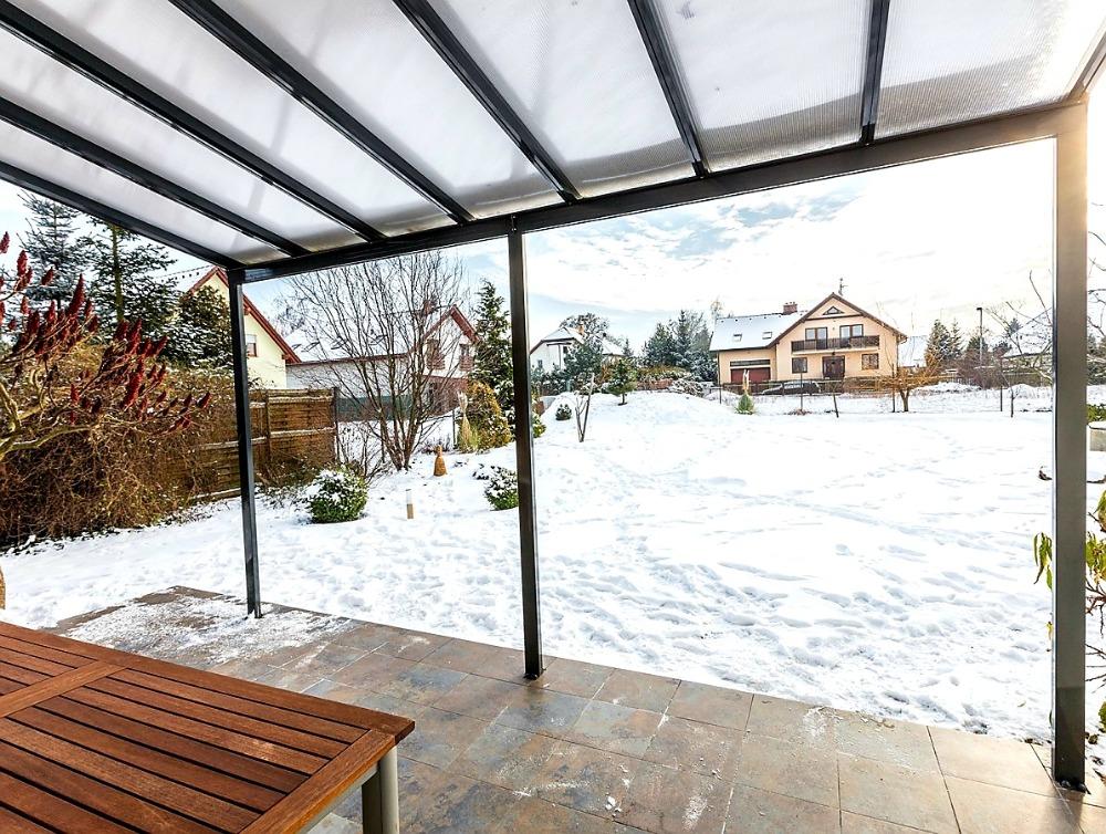 PRODLOUŽENÍ HLINÍKOVÉ PERGOLY TERRASSENDACH ORIGINAL ANTRACIT - 1,2 x 3,06 m