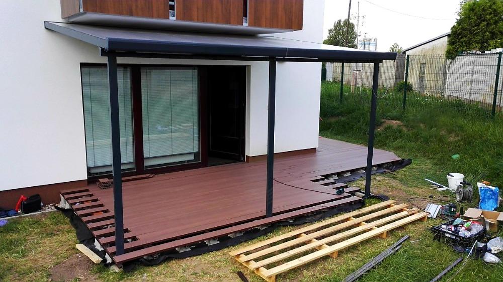 TERASOVÉ PRKNO WPC GUTTADECK STRONG DARK GREY - 14 x 2 x 290 cm