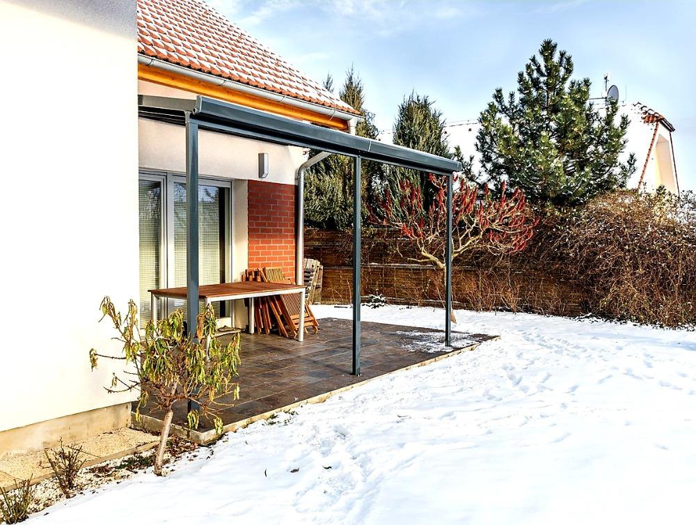 PRODLOUŽENÍ HLINÍKOVÉ PERGOLY TERRASSENDACH ORIGINAL ANTRACIT - 1,2 x 3,06 m