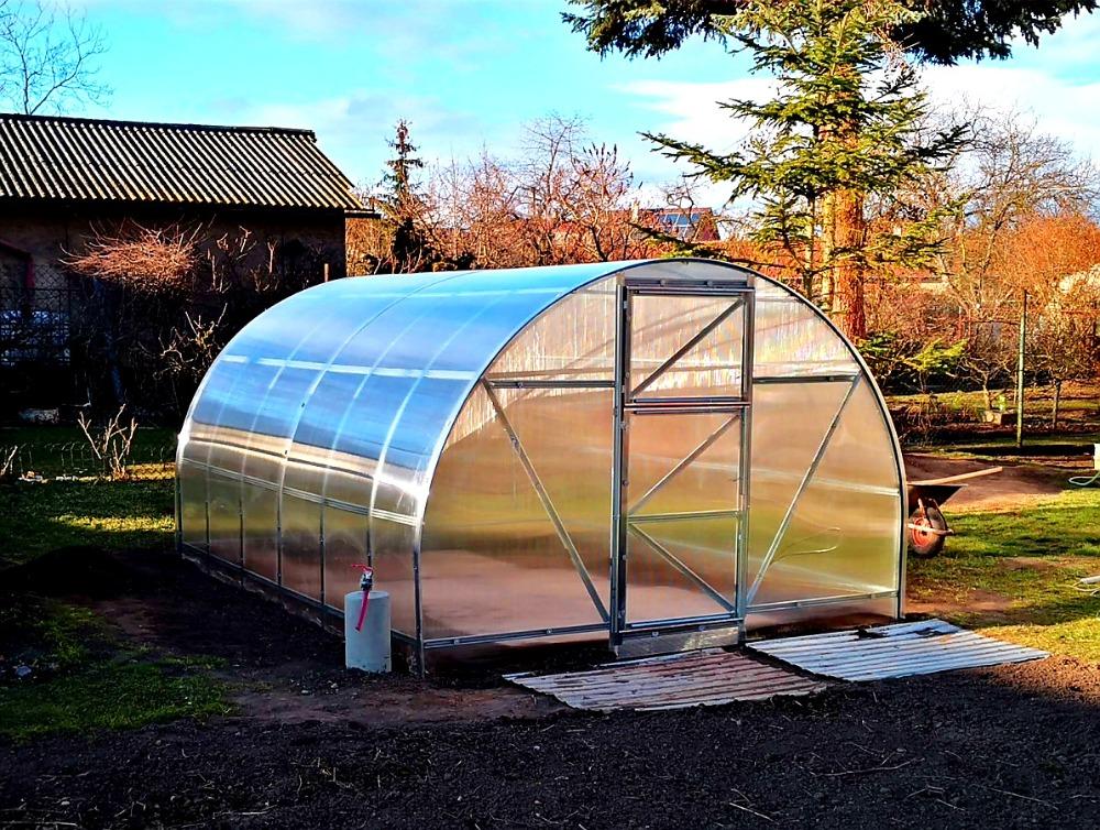 ZAHRADNÍ SKLENÍK ECONOM VOLYA LLC - 4,0 x 3,0 m - PC 6 mm