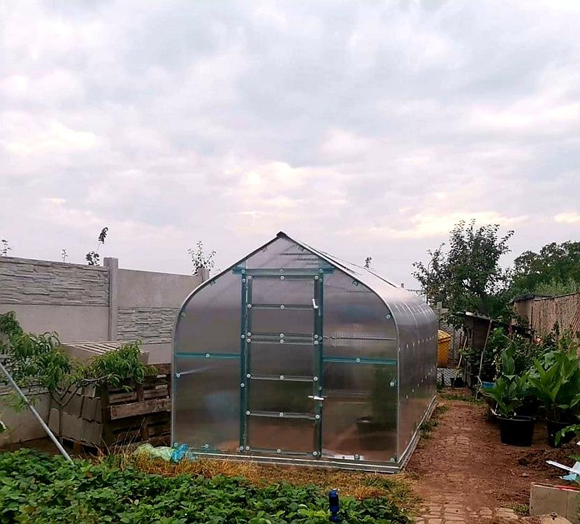 ZAHRADNÍ SKLENÍK COVERTEC STANDARD PROFI - 8,0 x 2,5 m - PC 6 mm