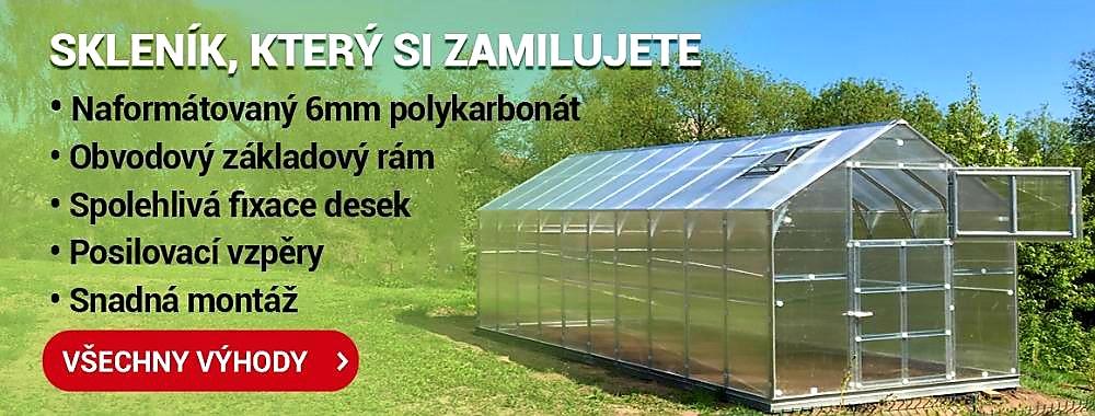 ZAHRADNÍ SKLENÍK COVERTEC HOUSE 9 - 9,17 x 2,35 m - PC 6 mm