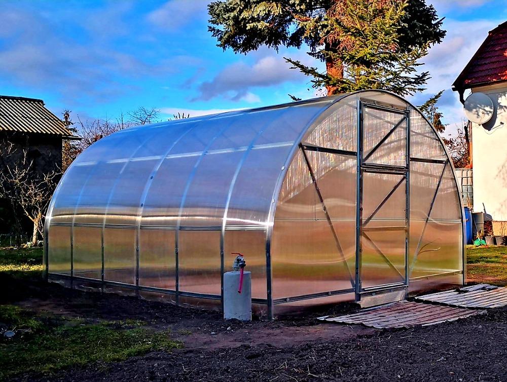 ZAHRADNÍ SKLENÍK ECONOM VOLYA LLC - 8,0 x 3,0 m - PC 4 mm