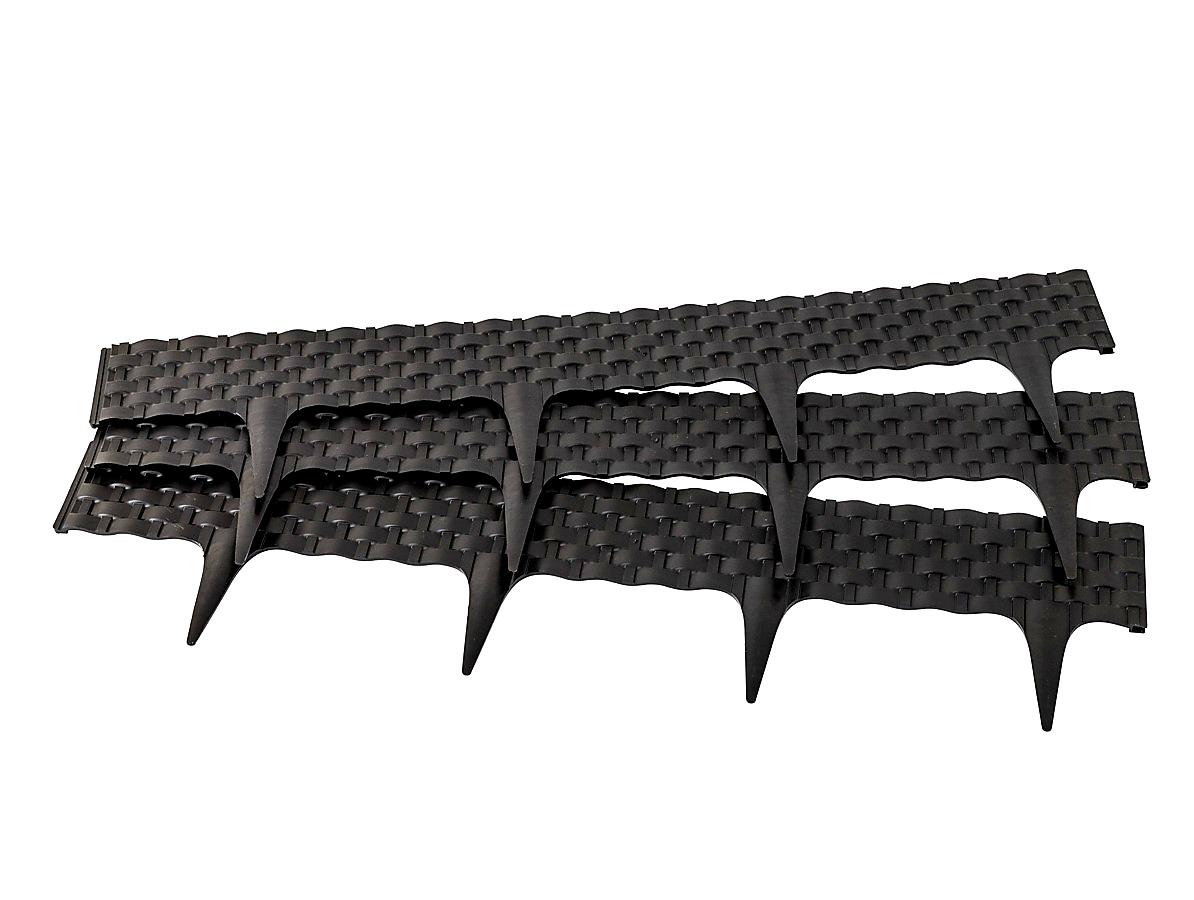 ZAHRADNÍ OBRUBNÍK RATTAN PALISADE ČERNÁ - 240 cm