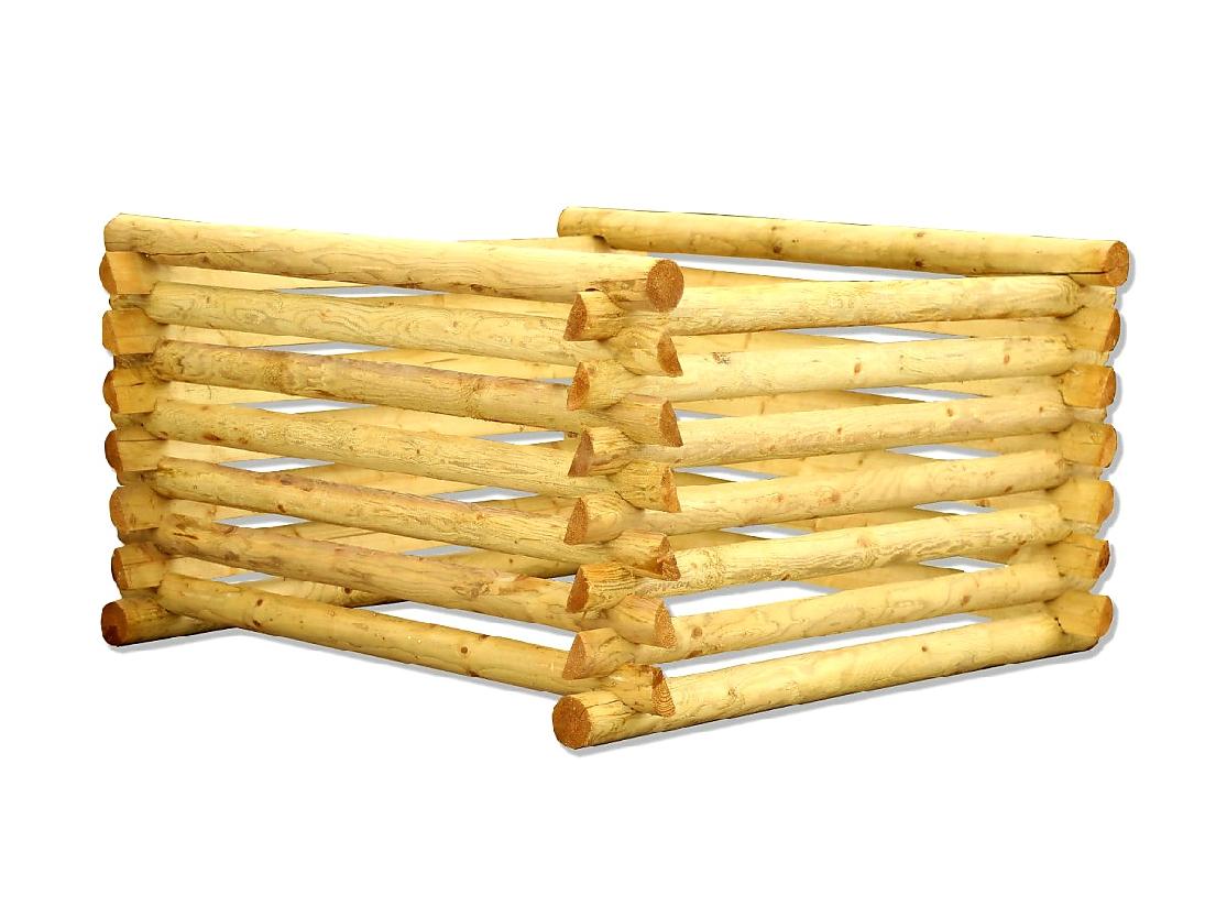 ZAHRADNÍ DŘEVĚNÝ KOMPOSTÉR PROFI - 150 x 150 x 75 cm