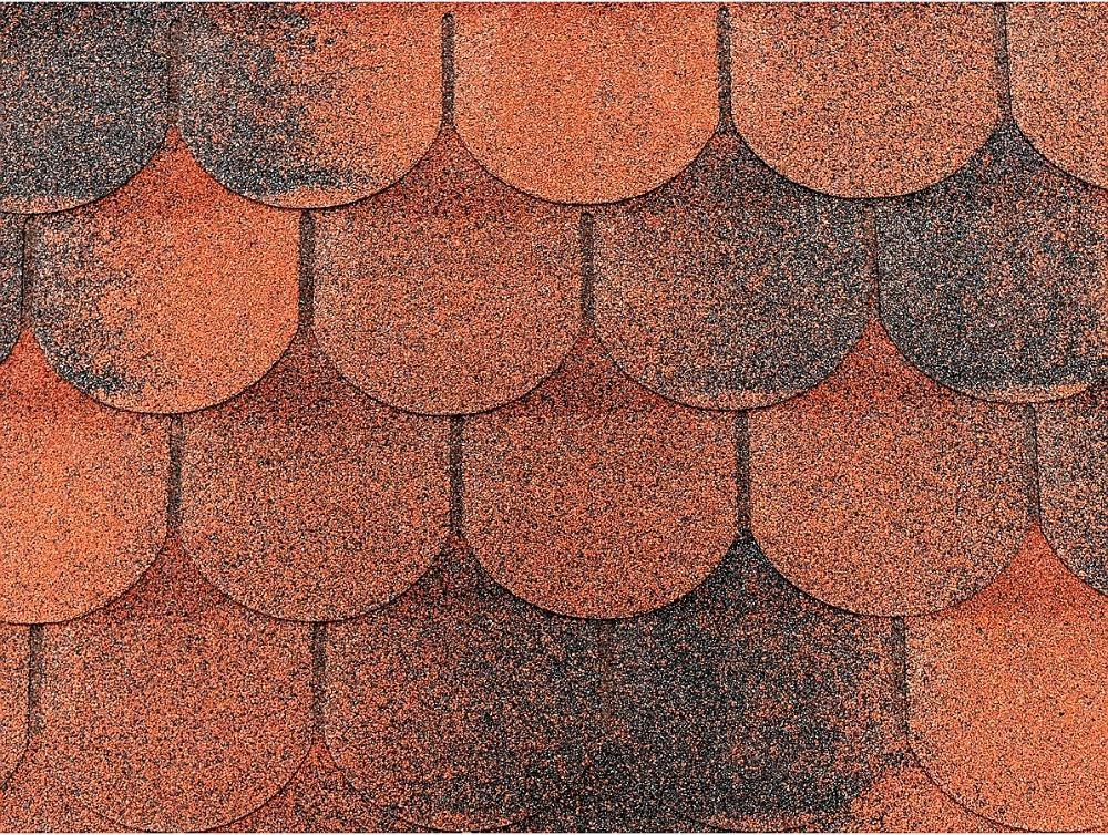 ASFALTOVÝ ŠINDEL TEGOLA ER TRADITIONAL ČERVENÁ MIX - 100 x 34 cm