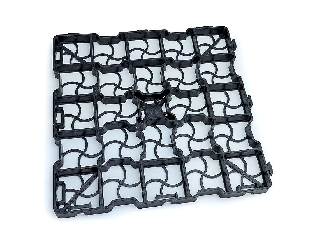 ZATRAVŇOVACÍ TVÁRNICE COVERGRID G25 ČERNÁ - 41,5 x 41,5 x 2,5 cm