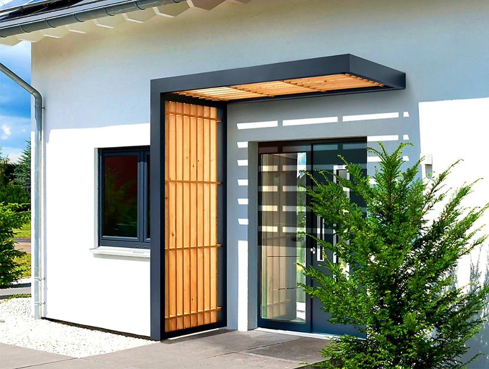 VCHODOVÁ STŘÍŠKA GUTTAVORDACH BS TIMBER-LINE ANTRACIT MATNÝ - 250 x 90 cm