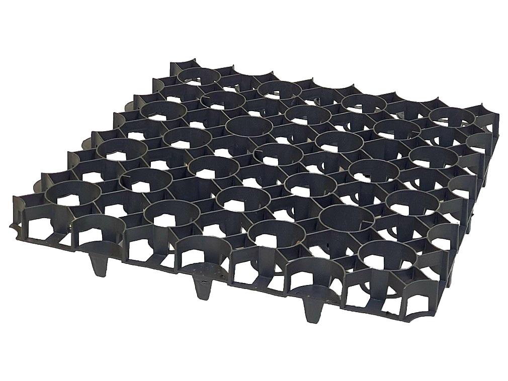 ZATRAVŇOVACÍ TVÁRNICE COVERGRID PUZZLE ČERNÁ - 50 x 50 x 6,2 cm