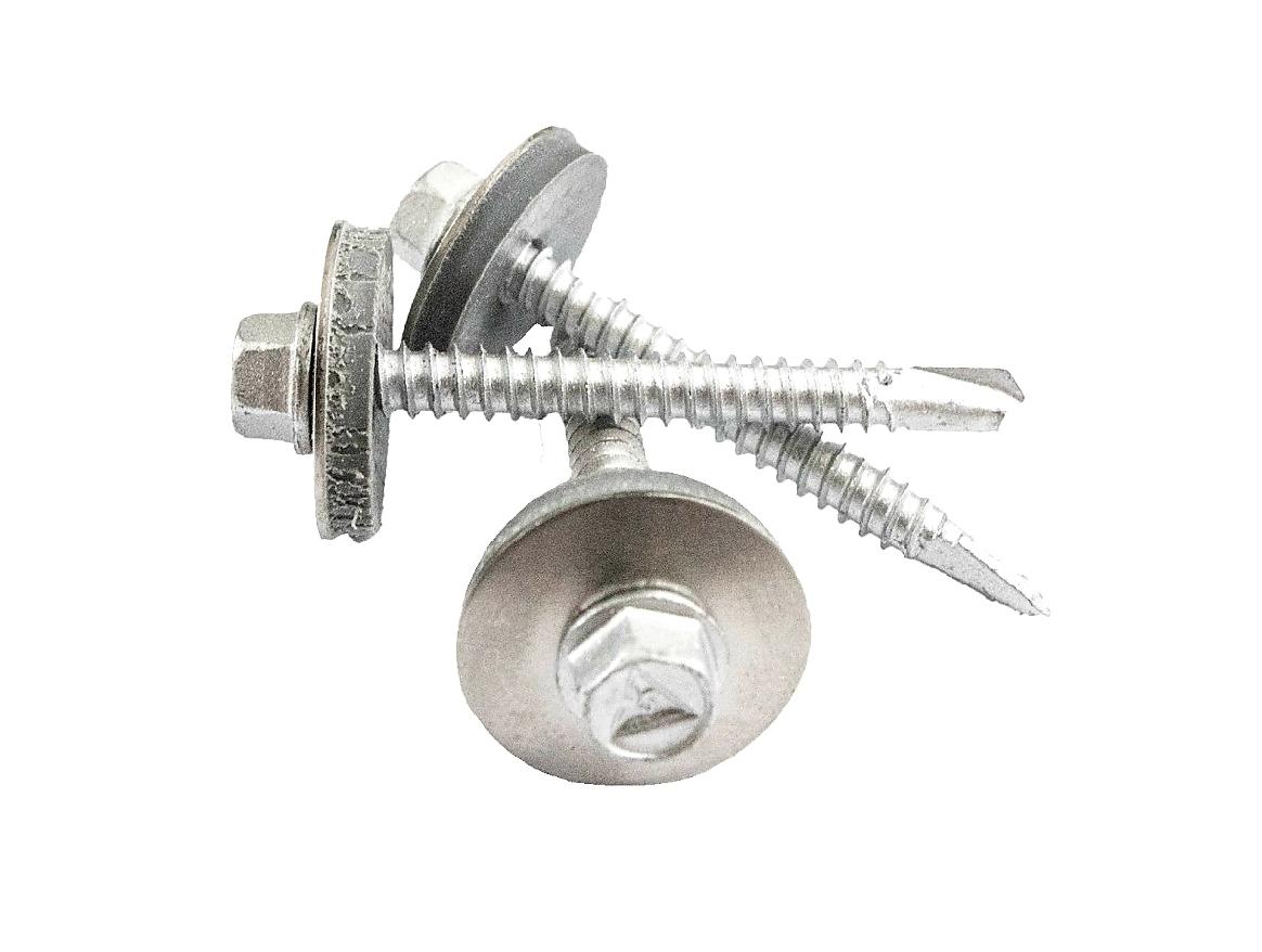 STŘEŠNÍ ŠROUB NEREZ A2 BIMETAL S PODLOŽKOU - 5,5 x 38 mm - 250 ks/bal