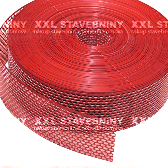 OCHRANNÝ PLASTOVÝ PÁS ČERVENÁ - 8 cm x 5 m