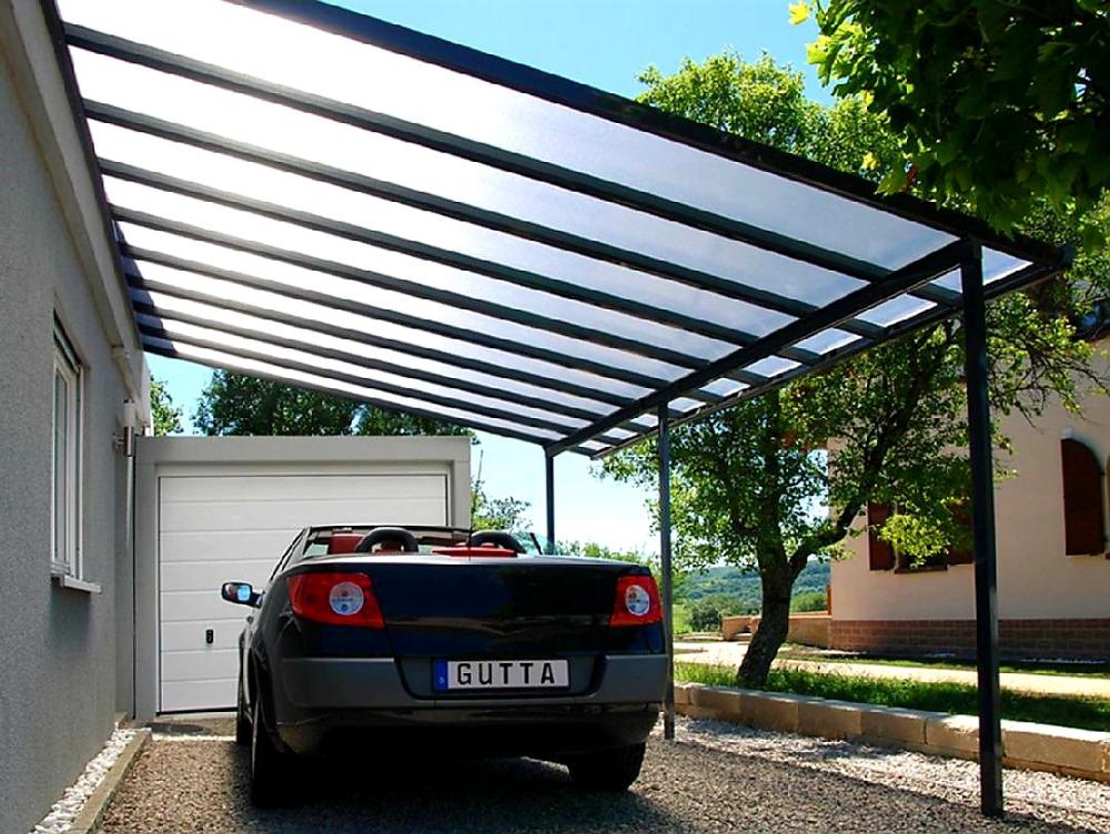 PRODLOUŽENÍ HLINÍKOVÉ PERGOLY TERRASSENDACH ORIGINAL ANTRACIT - 1,2 x 3,06 m