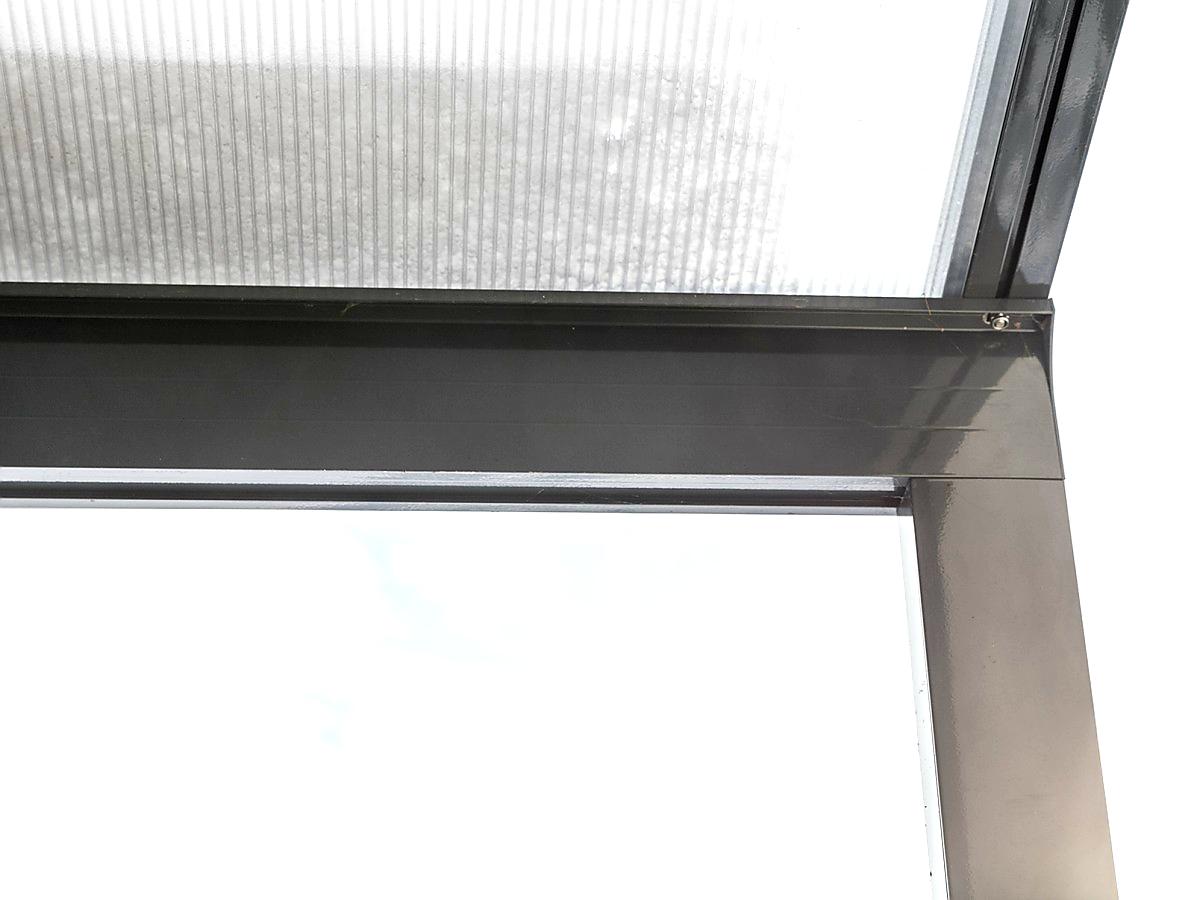 HLINÍKOVÁ PERGOLA TERRASSENDACH ORIGINAL ANTRACIT - 4,26 x 3,06 m