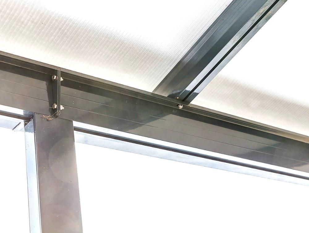 HLINÍKOVÁ PERGOLA TERRASSENDACH ORIGINAL ANTRACIT - 4,26 x 3,06 m