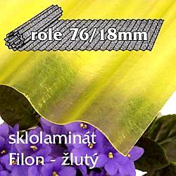 SKLOLAMINÁTOVÁ ROLE FILON ŽLUTÁ - 1,0 x 30 m - 30 m2