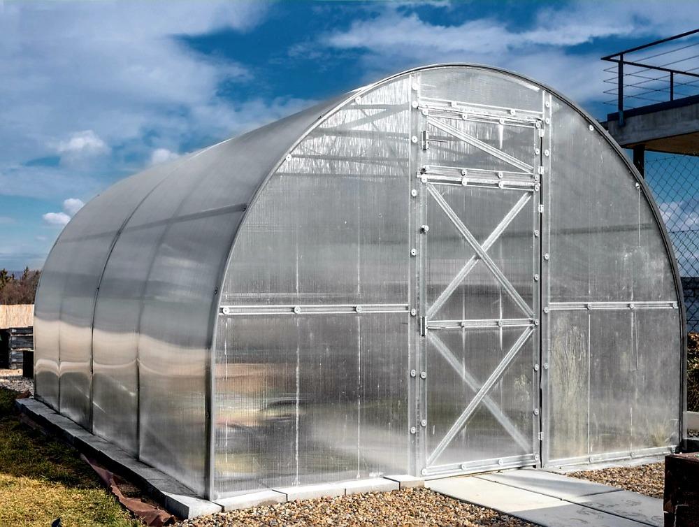 ZAHRADNÍ SKLENÍK TRJOSKA VOLYA LLC - 4,0 x 3,0 m - PC 4 mm