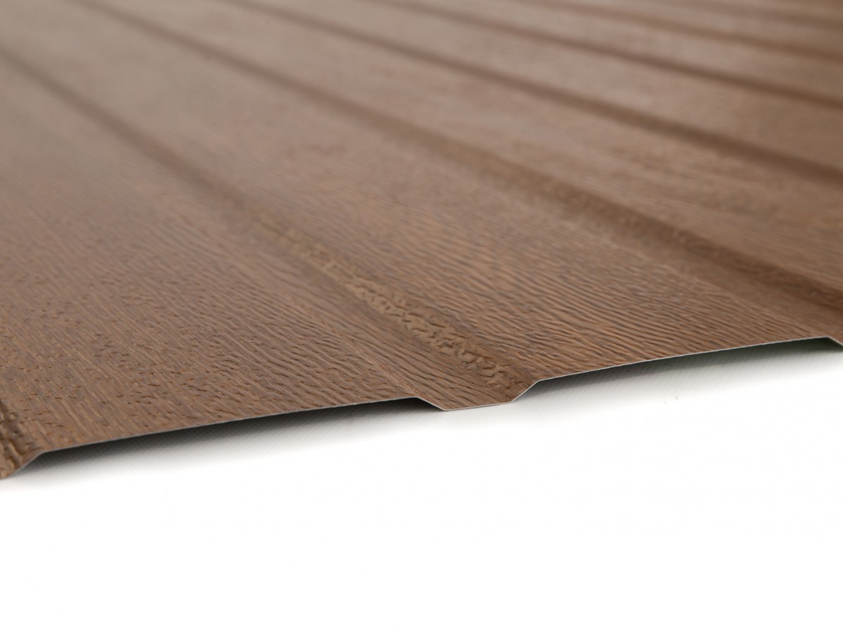 TRAPÉZOVÝ PLECH GUTTATOP T-6 ZLATÝ DUB - 200 x 120 cm - 2,4 m2