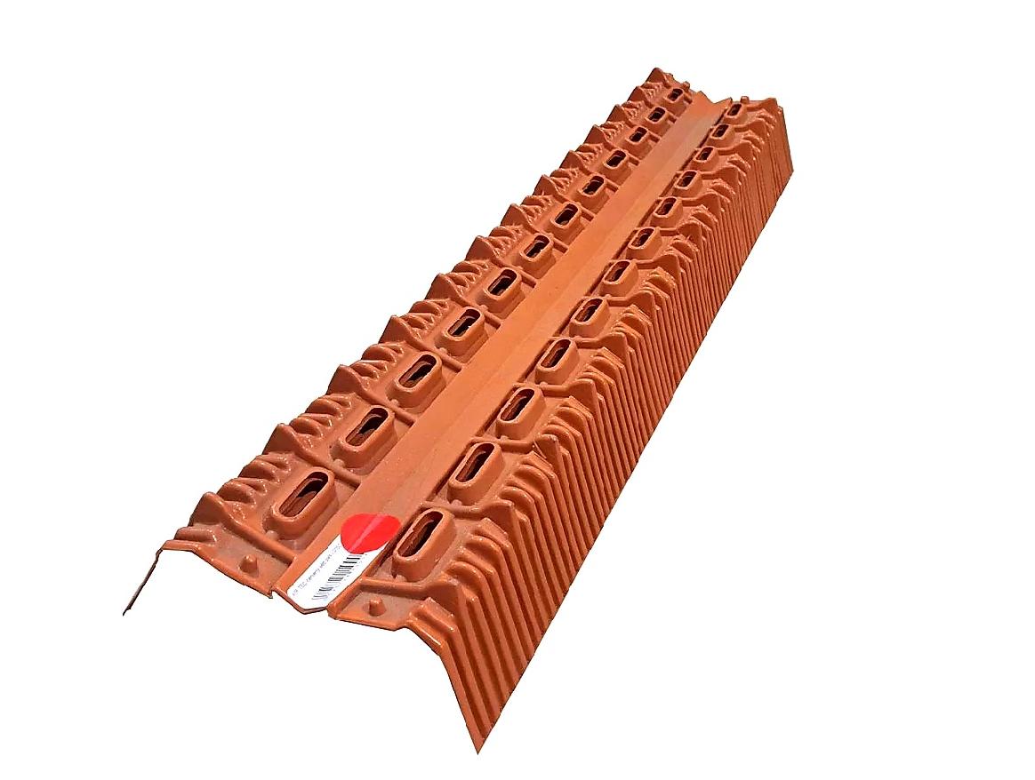 HŘEBENOVÝ PÁS S KARTÁČEM AIR-TEC ČERVENÁ - 100 x 18 cm