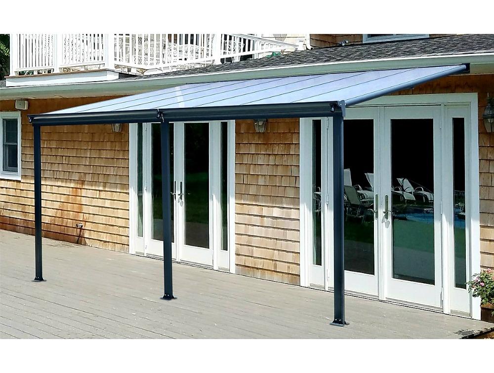 HLINÍKOVÁ PERGOLA GUTTA BW 5 BRONZOVÁ - 3,13 x 3,03 m