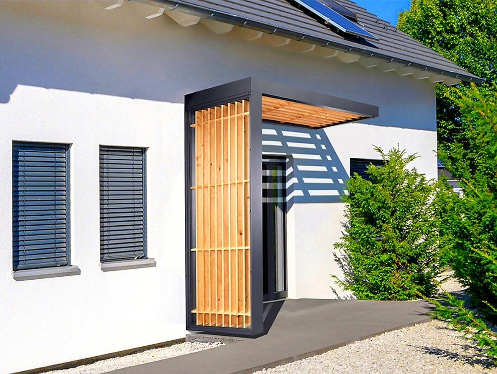 VCHODOVÁ STŘÍŠKA GUTTAVORDACH BS TIMBER-LINE ANTRACIT MATNÝ - 250 x 90 cm