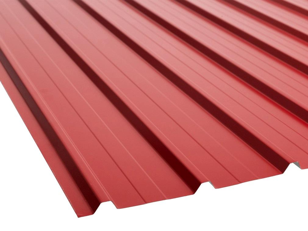 PLECHOVÁ TRAPÉZOVÁ KRYTINA T12 COVERNIT ČERVENÁ - 200 x 91 cm - 1,82 m2