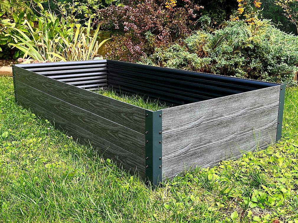 VYVÝŠENÝ ZÁHON TIMBER COVERNIT HNĚDÁ - 75 x 150 x 30 cm