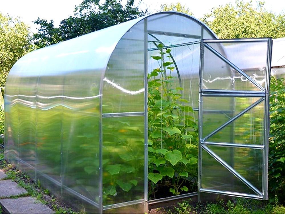 ZAHRADNÍ SKLENÍK DVUSHKA VOLYA LLC - 10 x 2,0 m - PC 6 mm