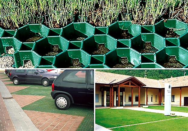 ZATRAVŇOVACÍ TVÁRNICE COVERGRID PUZZLE ČERNÁ - 50 x 50 x 6,2 cm