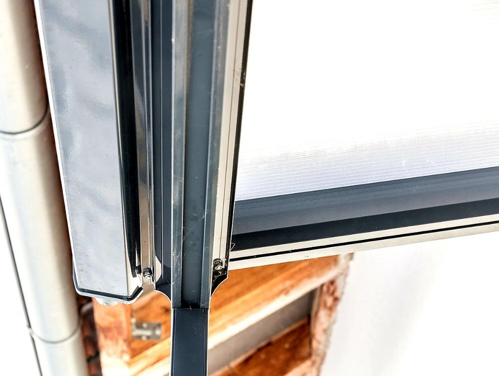 PRODLOUŽENÍ HLINÍKOVÉ PERGOLY TERRASSENDACH ORIGINAL ANTRACIT - 1,2 x 3,06 m