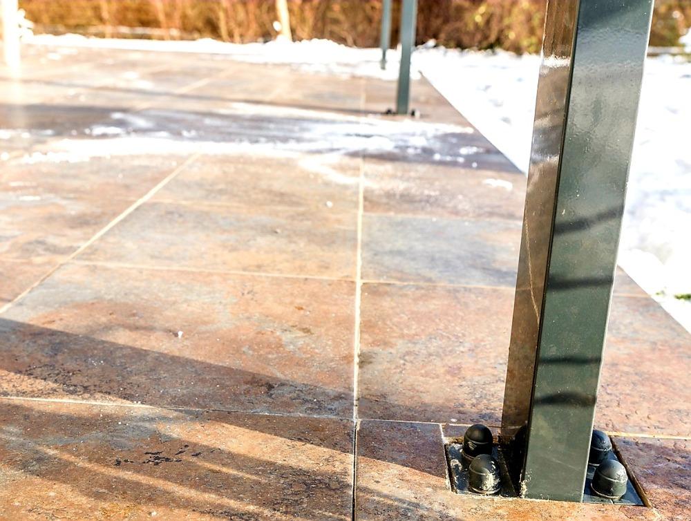 PRODLOUŽENÍ HLINÍKOVÉ PERGOLY TERRASSENDACH ORIGINAL BÍLÁ - 1,2 x 4,06 m